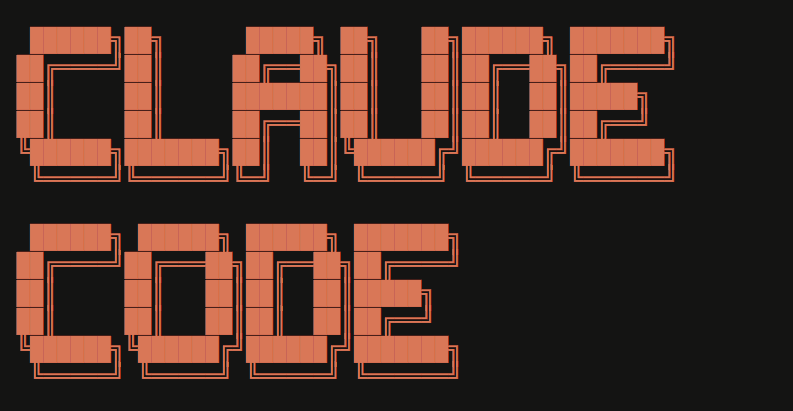 Cover picture for article "Thoughts on Claude Code"